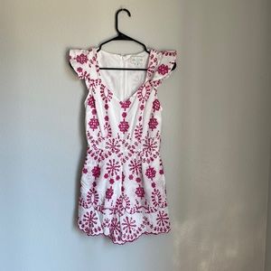 Embroidered Romper